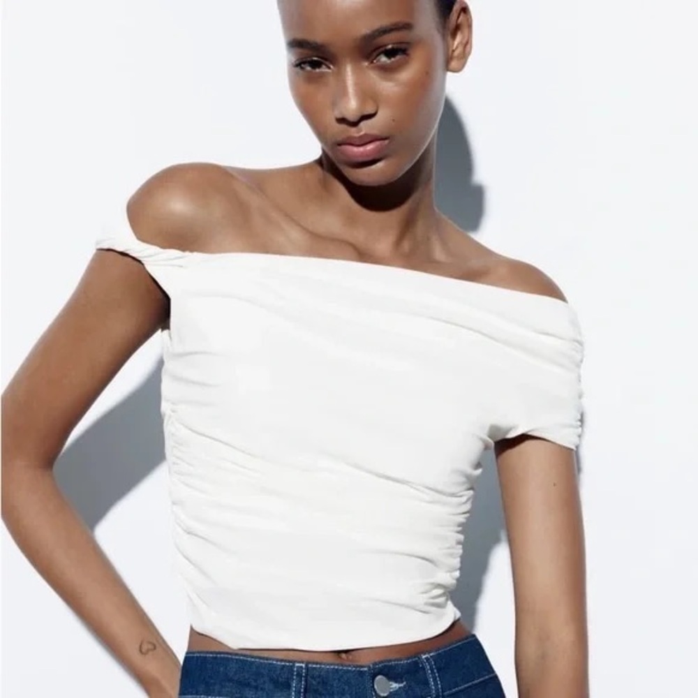 ZARA Sleeveless Asymmetrical Top